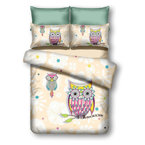 Povlečení z mikrovlákna DecoKing Owls SUMMERSTORY