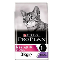 Pro Plan Cat Delicate Digestion granule pro dospělé kočky s krůtou 3 kg