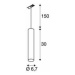SLV BIG WHITE ENOLA_B, závěsné svítidlo pro vysokonapěťovou 1fázovou proudovou sběrnici, QPAR51,