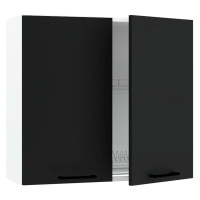 Kuchyňská skříňka Max W80su Alu černá