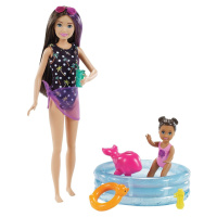 Mattel Barbie chůva herní set s bazénkem