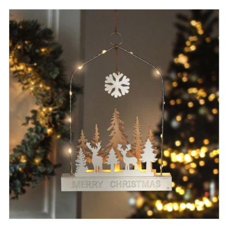 1V249 - LED Vánoční dekorace LED/2xAA les s jeleny Donoci