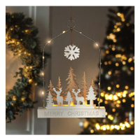 1V249 - LED Vánoční dekorace LED/2xAA les s jeleny