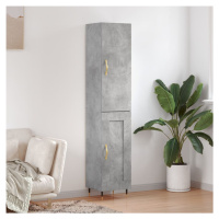 vidaXL Skříň highboard betonově šedá 34,5x34x180 cm kompozitní dřevo