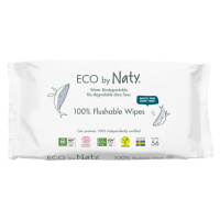 ECO BY NATY Ubrousky vlhčené bez vůně splachovatelné 56 ks