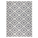 NORTHRUGS - Hanse Home koberce Kusový koberec Twin-Wendeteppiche 103132 grau creme – na ven i na