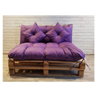 Polstr CARLOS SET color 29 fialová, sedák 120x80 cm, opěrka 120x40 cm, 2x polštáře 30x30 cm, pal