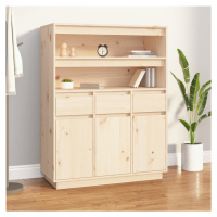 vidaXL Skříň highboard 89x40x116,5 cm masivní borové dřevo