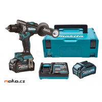 MAKITA DF001GM201 aku bezuhlíkový vrtací šroubovák LiIon XGT 40V 2x4Ah, Makpac