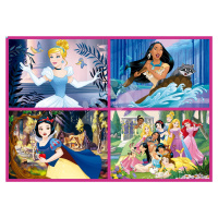 Puzzle Multi 4 Disney Princess Educa 50-80-100-150 dílků od 5 let