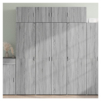 vidaXL Skříň highboard šedá sonoma 80 x 42,5 x 185 cm kompozitní dřevo