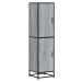 vidaXL Skříň highboard šedá sonoma 35,5x35x139 cm kompozit a kov