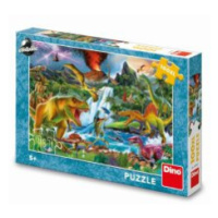 Puzzle Boj dinosaurů 100 XL dílků