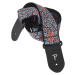 Perri's Leathers Jacquard Strap Blue And Red Flower