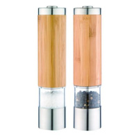 KITCHISIMO Elektrický mlýnek na sůl a pepř 21cm bambus