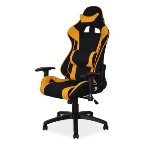 Herní židle VAPIR žlutá/černá
