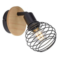 LEUCHTEN DIREKT is JUST LIGHT nástěnné a stropní svítidlo, dřevo, přírodní, E14, LED vyměnitelné