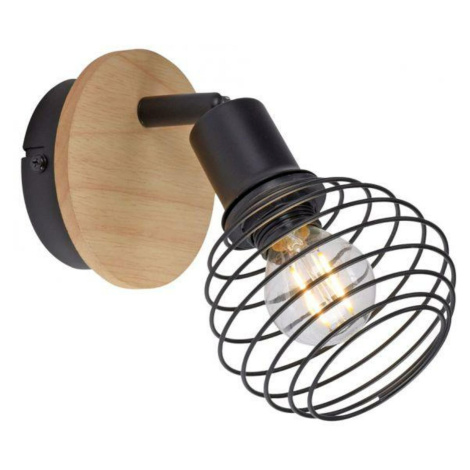 LEUCHTEN DIREKT is JUST LIGHT nástěnné a stropní svítidlo, dřevo, přírodní, E14, LED vyměnitelné