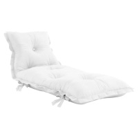 Bílý variabilní futon vhodný do exteriéru Karup Design OUT™ Sit&Sleep White