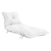 Bílý variabilní futon vhodný do exteriéru Karup Design OUT™ Sit&Sleep White