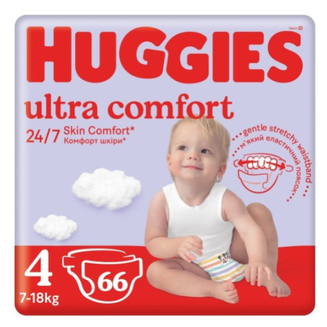HUGGIES Ultra Comfort 4 7-18kg 66ks