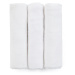 PETITE&MARS Sada plen bambusová mušelínová 3ks Moussy Total White, 68 x 68 cm