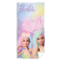 Carbotex Bavlněná froté osuška 70x140 cm - Barbie Mořské panny