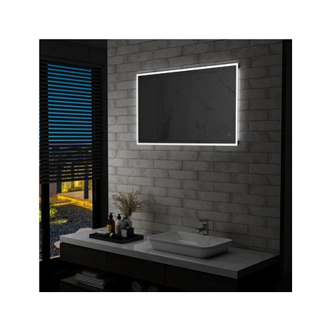 Koupelnové zrcadlo s LED světly a dotykovým senzorem 100x60 cm SHUMEE