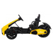 mamido Dětská elektrická motokára XR-1 žlutá