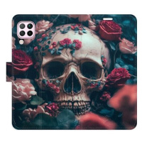 iSaprio flip pouzdro Skull in Roses 02 pro Huawei P40 Lite