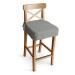 Dekoria Sedák na židli IKEA Ingolf - barová, šedá , barová židle Ingolf, Loneta, 133-24