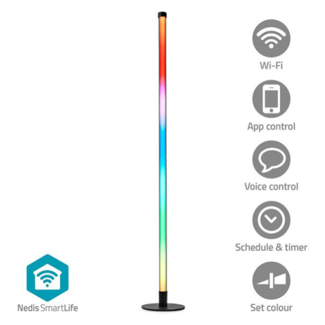Nedis WIFILD20RGBW - Stojací Světlo| Wi-Fi | Tube | 180 lm | RGBIC / Teplé až chladné bílé | 270