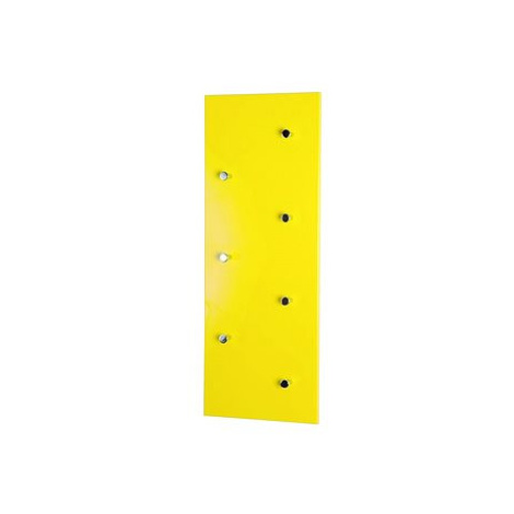 Nástěnný věšák Itab, 80 cm, žlutá