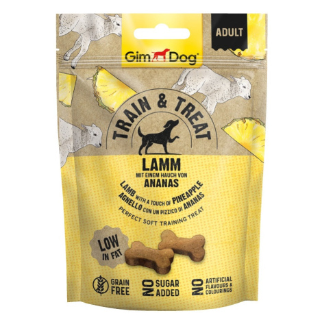 GimDog Train & Treat Lamm & Ananas snack 125 g Gimborn