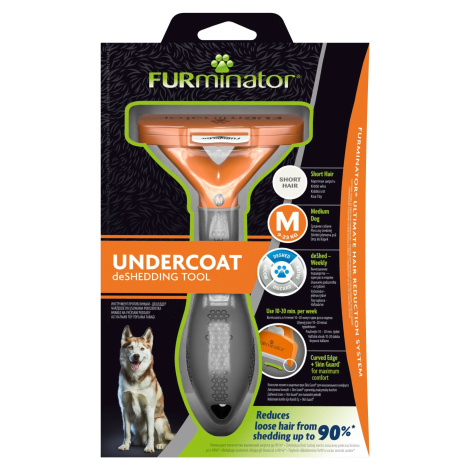 FURminator hrablo na krátkou srst M