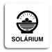 Accept Piktogram "solárium IV" (80 × 80 mm) (bílá tabulka - černý tisk bez rámečku)