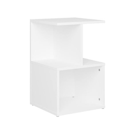 Noční stolek bílý 35 × 35 × 55 cm dřevotříska SHUMEE