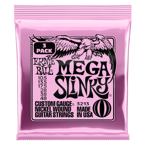 Ernie Ball 3213 Nickel Wound Mega Slinky 3 Pack