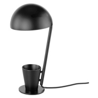 Estila Moderní stolní lampa Vita Naturale z lakované oceli černá 49cm