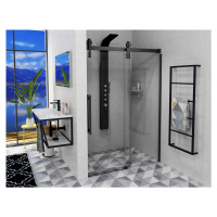 Gelco VOLCANO BLACK sprchové dveře 1600 mm, čiré sklo