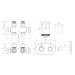 MEXEN/S G05 úhlová termostatická souprava pro radiátor/středová + krycí rozeta S, Duplex, DN50, 