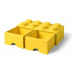LEGO® úložný box 8 - se zásuvkami žlutá 250 x 500 x 180 mm