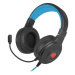 Fury Herní sluchátka s mikrofonem Warhawk, drátové, RGB, USB, jack 3,5mm, kabel délka 2m, černá