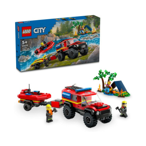 LEGO® City 60412 Hasičský vůz 4x4 a záchranný člun