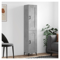 vidaXL Skříň highboard betonově šedá 34,5x34x180 cm kompozitní dřevo