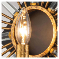 Elstead Nástěnné svítidlo Sun King, povrchová úprava zlatou fólií