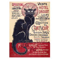 Dřevěné puzzle Art Steinlen Černá kočka, Le Chat Noir 200 dílků