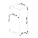 Kuchyňská skříňka OLIVIA W40 H720 - bílá/šedý lesk