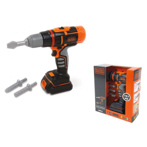 Smoby black & decker elektronická aku vrtačka/šroubovák