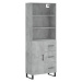 vidaXL Skříň highboard betonově šedá 69,5x34x180 cm kompozitní dřevo